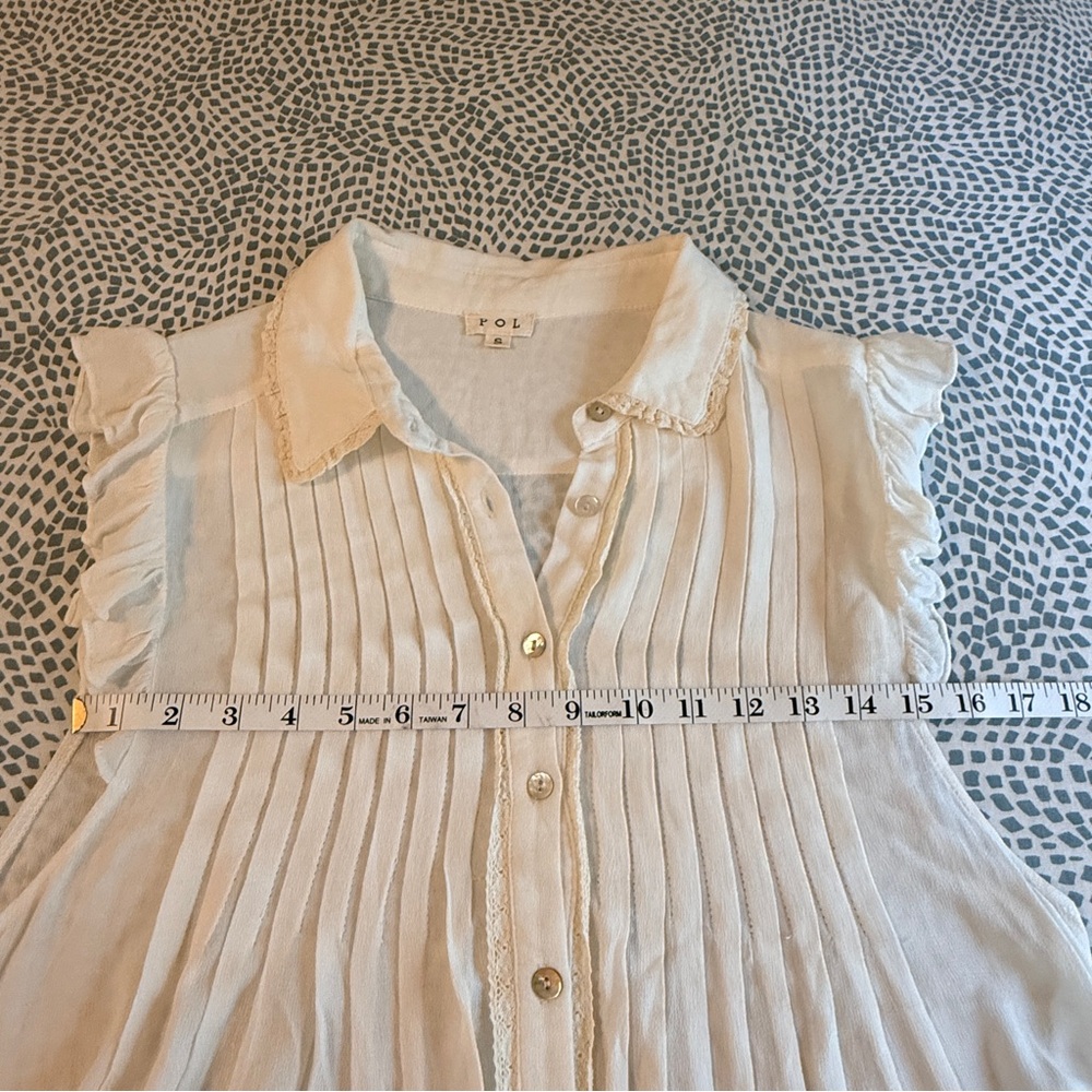 POL | Sheer Ivory Midi Dress - Picture 3 of 8
